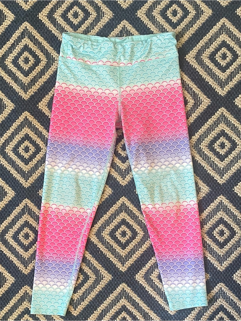 Eddie Bauer Kids Mermaid Scale Leggings L 14/16 Bundle Friendly
